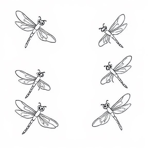 Whimsical Dragonfly Artwork Collection Coloring Pages Whimsical Dragonfly Artwork Collection Coloring Pages
