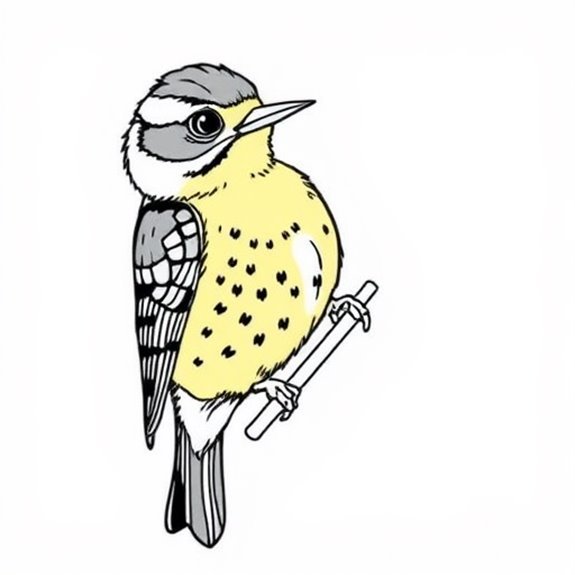 Yellow Bellied Sapsucker Illustration Details Coloring Pages Yellow Bellied Sapsucker Illustration Details Coloring Pages